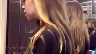 Skinny teen trapped in elevator gets assfucked by neighbor