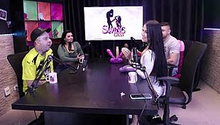 Peruvian Monica Lima shows tits after husband loses jerk off game