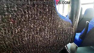 Le mame las tetas como becerro recien nacido me dejo agarrarle las tetas en el cami�n