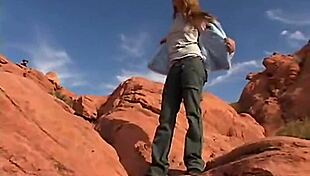 little april toys her pussy hard outdoors in bikini 😈