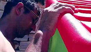 Vicky Wilfing Sucks Blonde Cum in Croatia