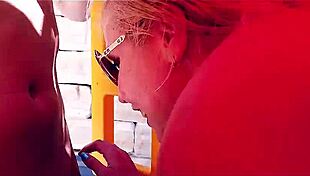 Vicky Wilfing Sucks Blonde Cum in Croatia