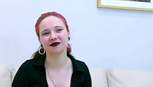 College babe masturbates then gets fucked