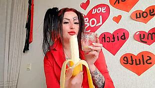 A Cocktail Of Saliva, Bananas, And Strawberries For You, My Dirty Boy