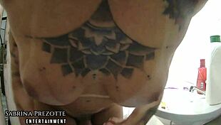 i love sabrina prezotte shaving my cock and ass hygiene is key in quarantine