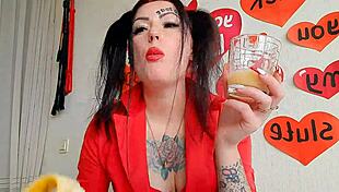 A Cocktail Of Saliva, Bananas, And Strawberries For You, My Dirty Boy