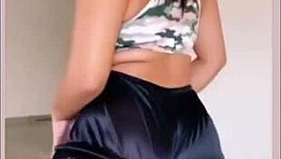 Sexy Latina Brazilian babe shakes her ass enticingly