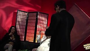 Two Babes Seduce Mobsters for Riches and Cum in Wild Orgy