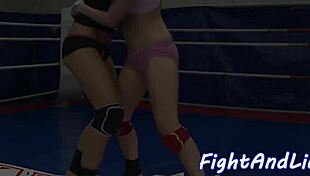 Eurobabe Wrestling Hard with Stunning Dyke in Bold Showdown