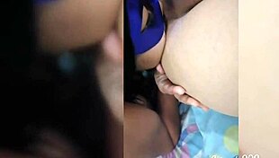 hey, watch this unfaithful brunette getting her ass licked!