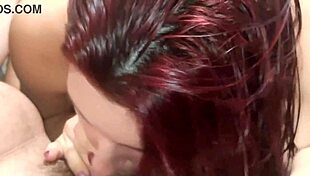 Sucking the player on the living room sofa, she says casually.