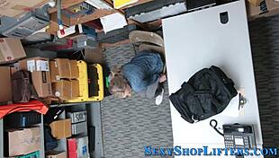 Blonde Amateur Gets Caught in Cumshot Scene