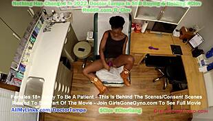 Ebony Beauty Rina Arem Receives Mandatory Orgasm From Doctor Stacy Shepard Using Vibrator