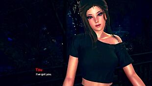 violet plays trick or treat with her big tits