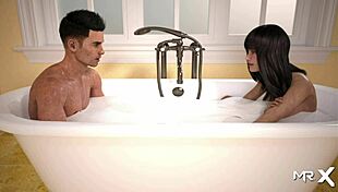 Naked in Bathroom Intensely