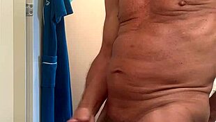 Exhibitionist Caught Masturbating In Public Bathroom, Flashing And Reaching Cumshot