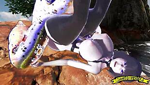 Demons Fuck Big Ass In Hentai Cartoon