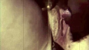 Vintage interracial taboo unfolds in dark lantern london.