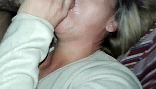 milf gives intense blowjob orgasm