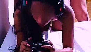 Latina Brunette Otaku Influencer Streams Live Anime Style