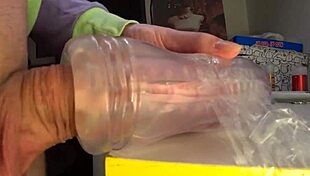 Check out this massive cumshot filling the tight rubber vagina