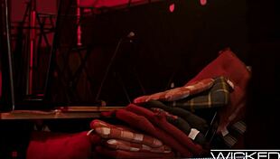 smoking hot blonde freya mayer gets dicked in back lounge