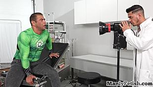 muscled hunk bareback fucks doctor's asshole in the infirmary