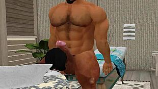 cam heyward's huge dick gets a full massage 😏