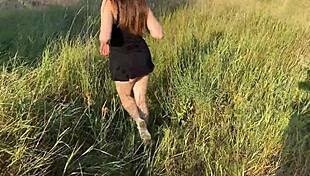 stranger with big ass enjoys outdoor encounter