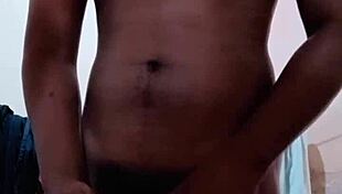 Indian Boy Spitting And Jerking Off In Bathroom