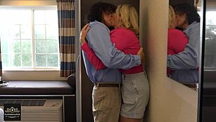 passionate nympho milf with big natural tits fucks blonde wife