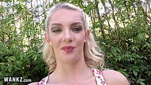 I feel so excited as this new hot blonde teen gets her tight pussy pounded hard