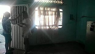 Neighbor surprises with pussy licking skills in public