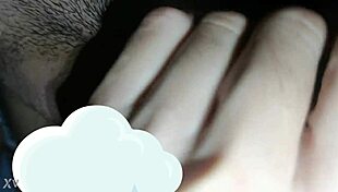 brunette gives blowjob to black cock