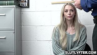 officer catches teen shoplifters at store