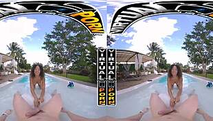 Get captivated by imagining the, skyla suns’ outdoor POV sexy scene by the pool