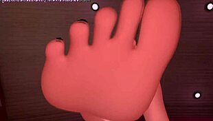 Taking Care of Her Feet in Femdom VR Session
