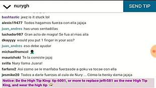 Webcam girl can't remove billiard ball from ass