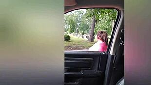 homemade outdoor milf gets her shaved pussy fucked and sucks cock