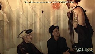 Chris Torres, Chris Diamond, and Lylian Red spice up the Halloween party.