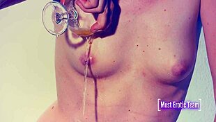 she pisses in glasses and gets wet during game 😏