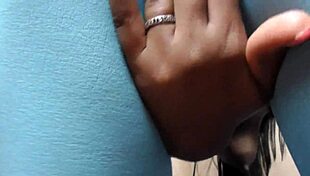 German mistress teases with ass play while jerking off in POV webcam.