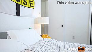 In this POV video, we see Hayley Davies do the showboating with her curves and big butt