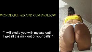 My wonderful ass swallowing cum