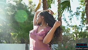 Two Amazing Ebony Models Serene Kitt and Mimi Desuka Pose