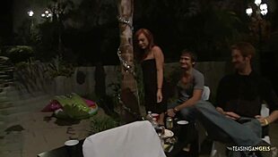 Wow, this hottie sucks and fucks outdoors!