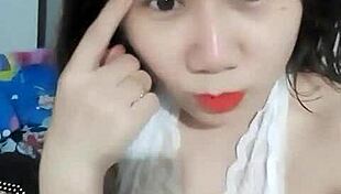 My little sister shows her extremely tight pussy in a sexy teen display