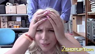 Chanel Drilled Hard by Officer on Office Desk.