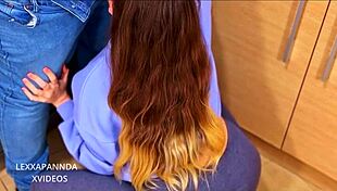 Pregnant Woman Cooking In Stepfather's Kitchen