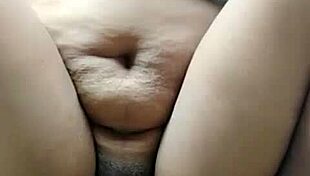 Enjoying ass fingering and masturbation pleasures